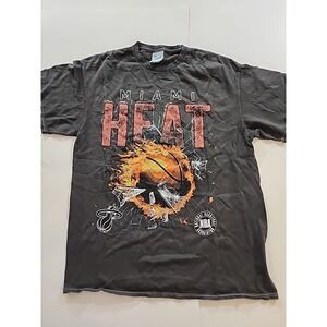MIAMI HEAT MEN'S VINTAGE‎ TUBULAR t-shirt, black, Large, New, '47